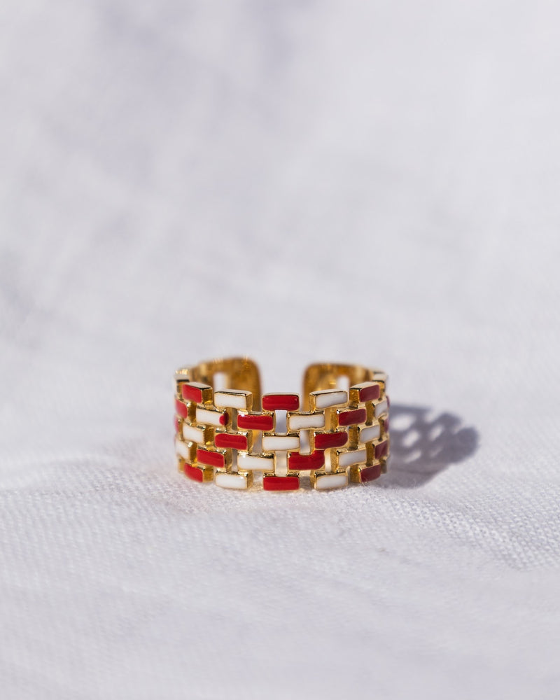 The Capri Ring: Crystal Red