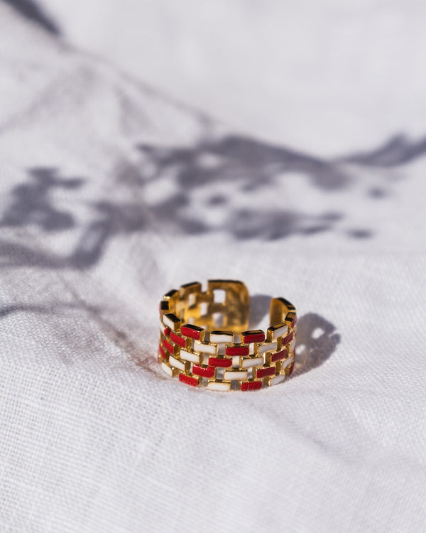 The Capri Ring: Crystal Red