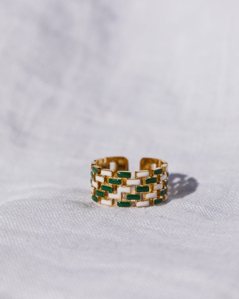 The Capri Ring: Crystal Green