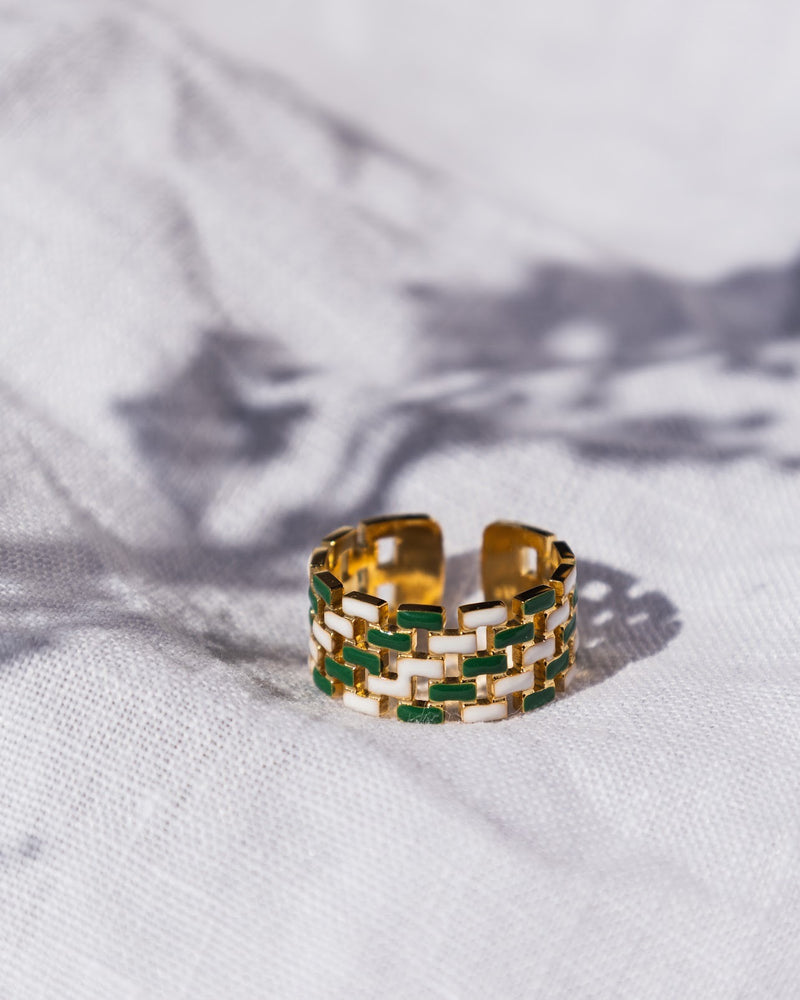 The Capri Ring: Crystal Green
