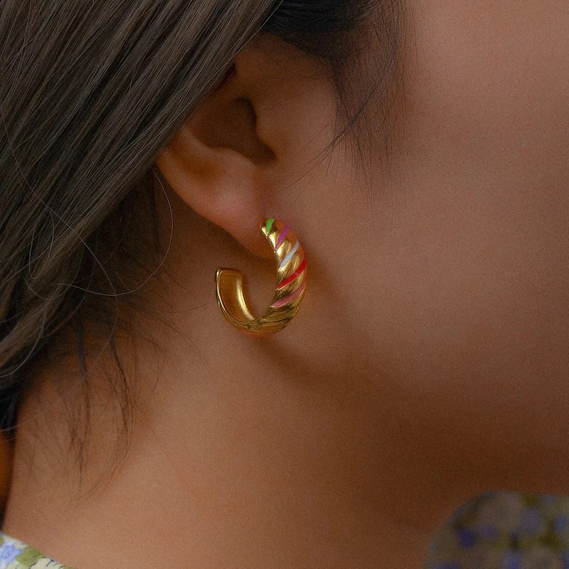 The Santorini Hoops: Mediterranean