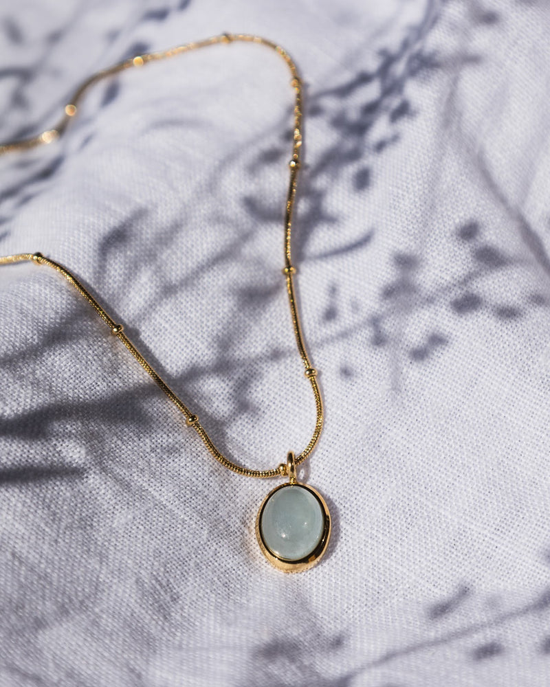 The Capri Blue Natural Stone Necklace